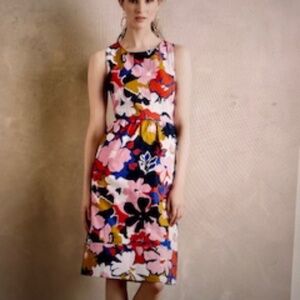 SOLD OUT from Anthropologie- WORN ONCE!  Petalprint Cross-Back Dress, Pockets!